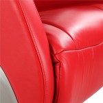 Fine Mod Imports Mason Office Chair Recliner, Red