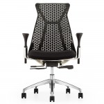 Fine Mod Imports Santer Office Chair Flex Back, Black