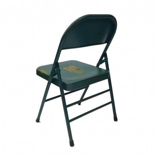 Fine Mod Imports Turquoise Antique Folding Chair, Turquoise