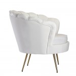 Fine Mod Imports Bridal Chair, White