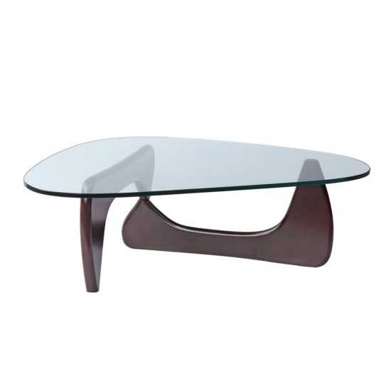 Fine Mod Imports Tribeca Coffee Table, Dark Walnut