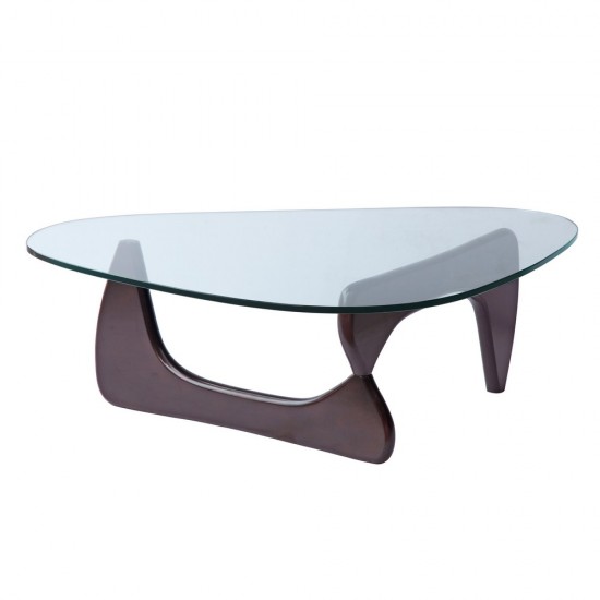 Fine Mod Imports Tribeca Coffee Table, Dark Walnut