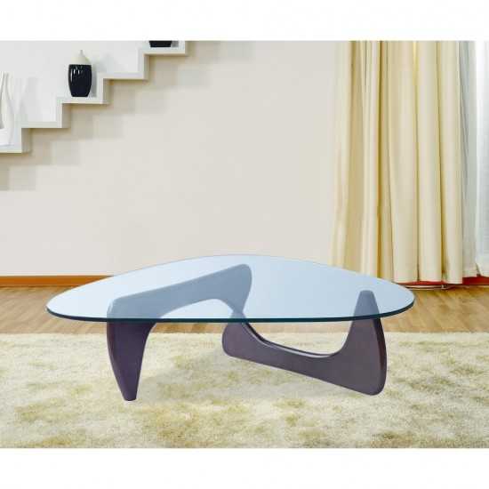 Fine Mod Imports Tribeca Coffee Table, Dark Walnut