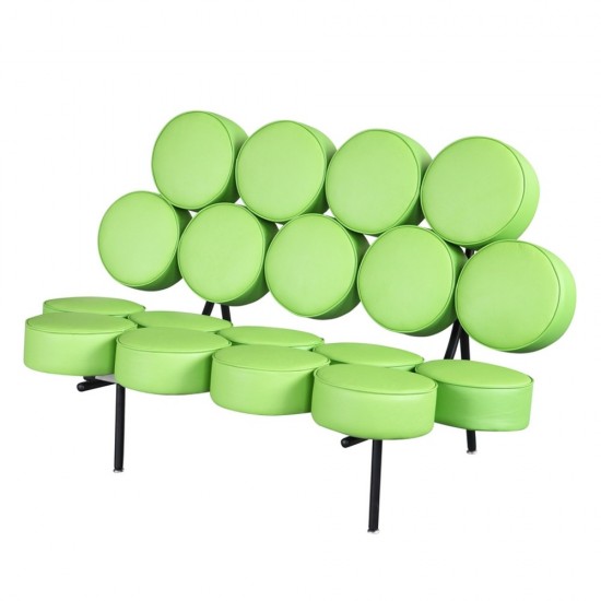 Fine Mod Imports Circle Sofa, Green