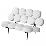 Fine Mod Imports Circle Sofa, White