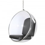 Fine Mod Imports Bubble Hanging Chair, Gray