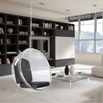 Fine Mod Imports Bubble Hanging Chair, Gray