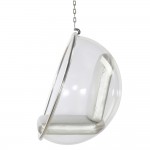 Fine Mod Imports Bubble Hanging Chair, Silver