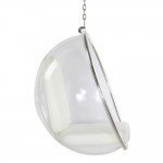 Fine Mod Imports Bubble Hanging Chair, White