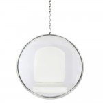 Fine Mod Imports Bubble Hanging Chair, White