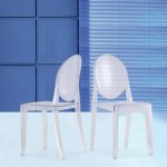 Fine Mod Imports Clear Side Chair, Clear