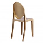 Fine Mod Imports Clear Side Chair, Gold