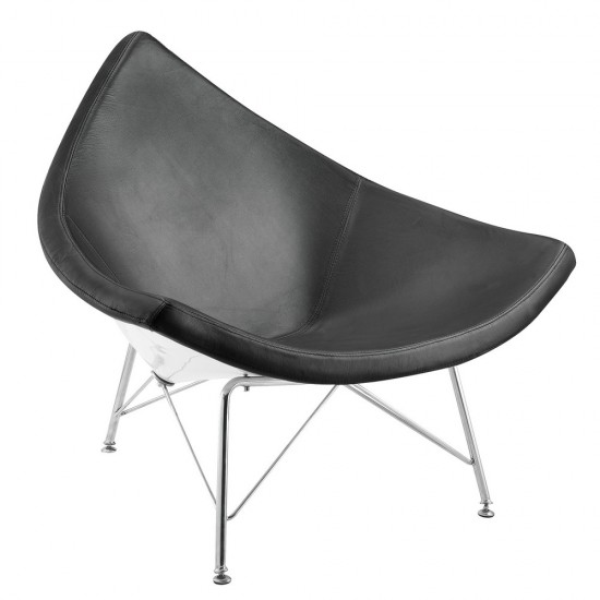 Fine Mod Imports Nut Chair, Black