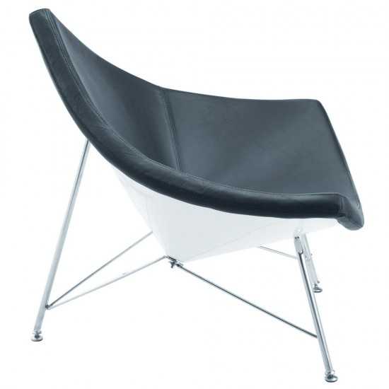 Fine Mod Imports Nut Chair, Black