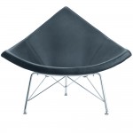 Fine Mod Imports Nut Chair, Black