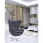 Fine Mod Imports Inner Chair Fabric, Gray