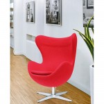 Fine Mod Imports Inner Chair Fabric, Red