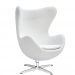 Fine Mod Imports Inner Chair Fabric, White