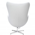 Fine Mod Imports Inner Chair Fabric, White