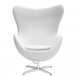 Fine Mod Imports Inner Chair Fabric, White