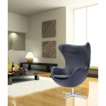 Fine Mod Imports Inner Chair Leather, Black