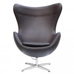 Fine Mod Imports Inner Chair Leather, Brown