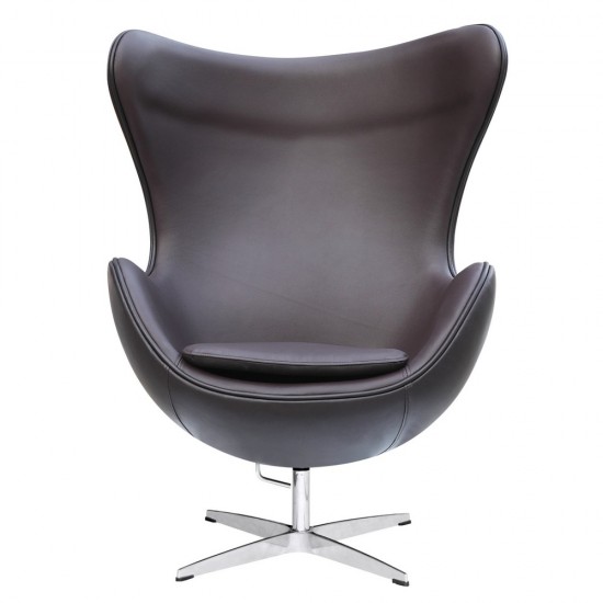 Fine Mod Imports Inner Chair Leather, Brown