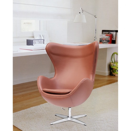 Fine Mod Imports Inner Chair Leather, Light Brown