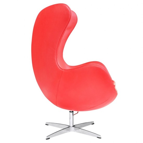 Fine Mod Imports Inner Chair Leather, Red