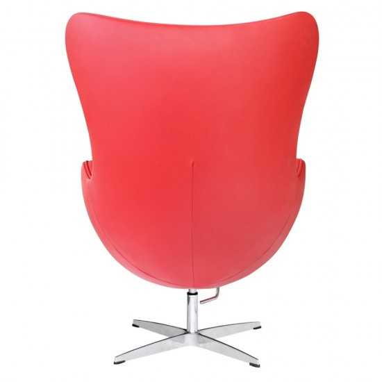 Fine Mod Imports Inner Chair Leather, Red