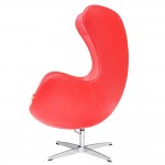 Fine Mod Imports Inner Chair Leather, Red