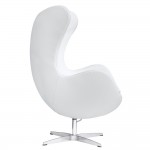 Fine Mod Imports Inner Chair Leather, White