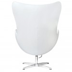 Fine Mod Imports Inner Chair Leather, White