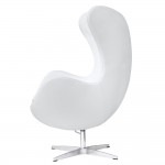 Fine Mod Imports Inner Chair Leather, White