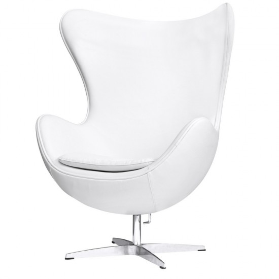 Fine Mod Imports Inner Chair Leather, White