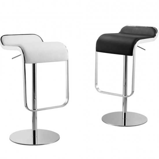 Fine Mod Imports Lem Bar Stool Chair, Black