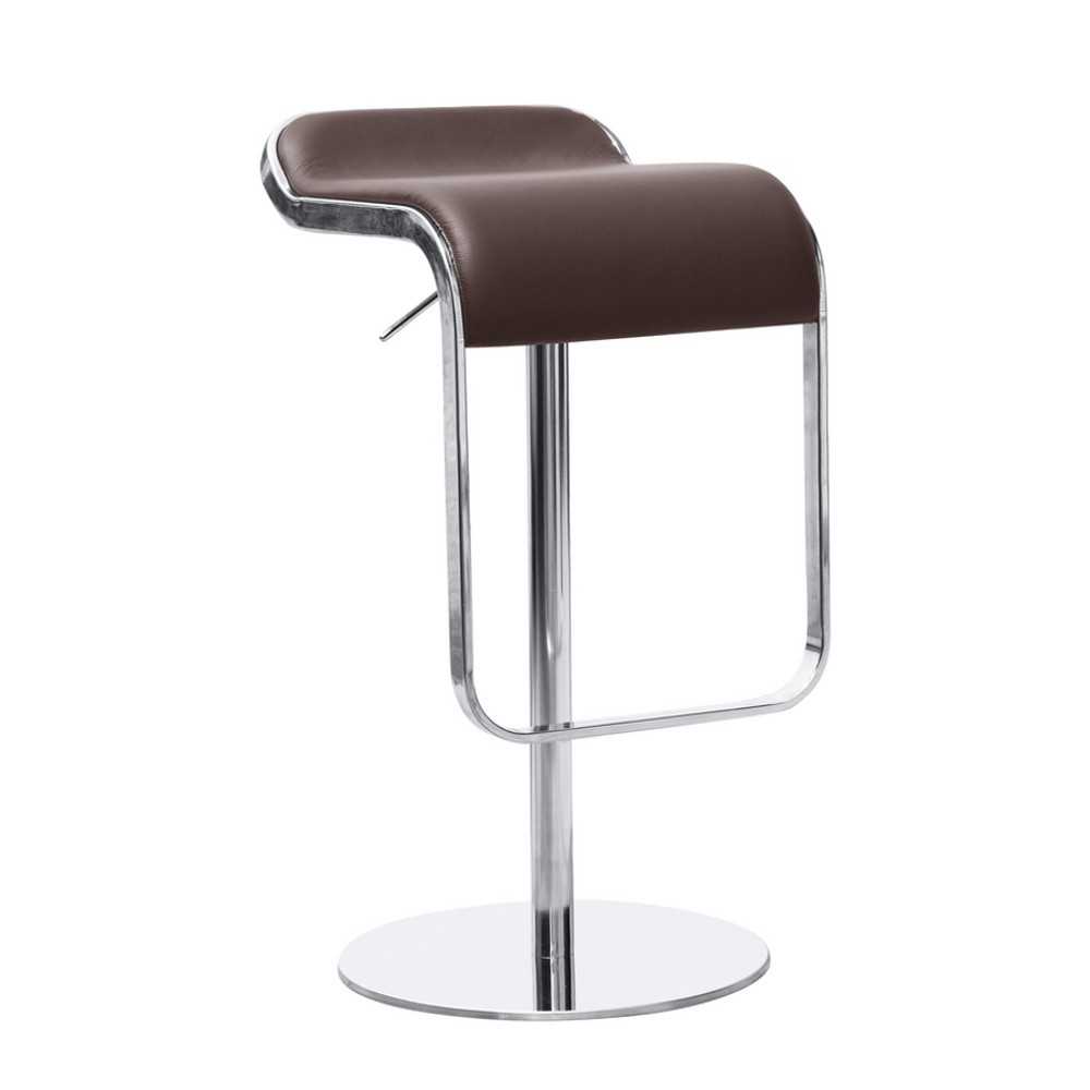 Fine Mod Imports Lem Bar Stool Chair, Brown