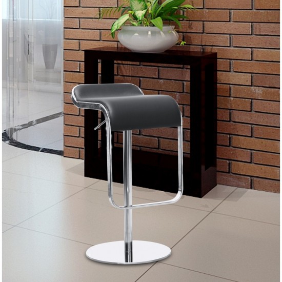 Fine Mod Imports Lem Bar Stool Chair, Brown