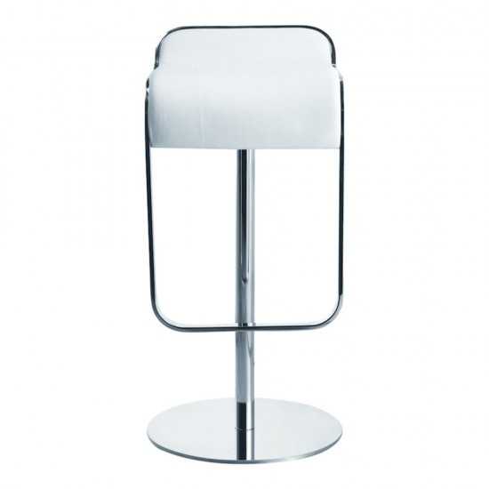 Fine Mod Imports Lem Bar Stool Chair, White