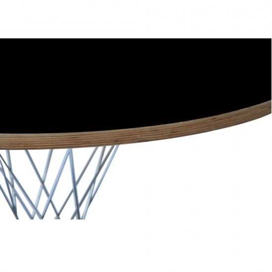 Fine Mod Imports Wire Dining Table 42", Black