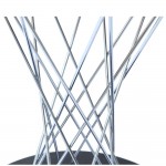 Fine Mod Imports Wire Dining Table 42", Black