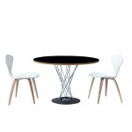 Fine Mod Imports Wire Dining Table 42", Black