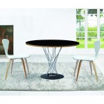 Fine Mod Imports Wire Dining Table 42", Black