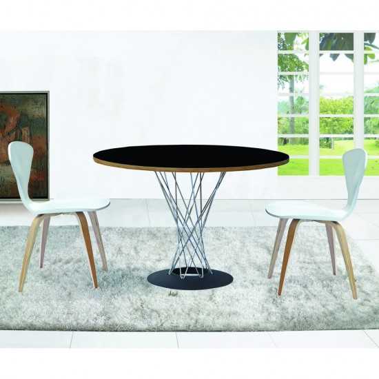 Fine Mod Imports Wire Dining Table 42", Black