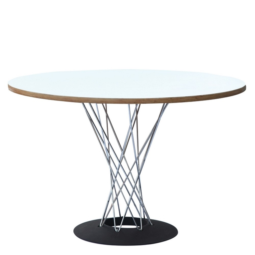 Fine Mod Imports Wire Dining Table 42", White