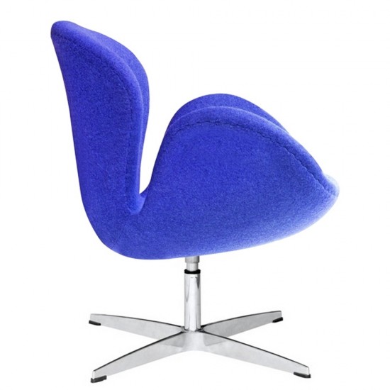 Fine Mod Imports Swan Chair Fabric, Blue