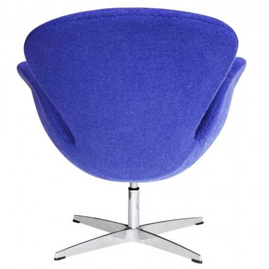 Fine Mod Imports Swan Chair Fabric, Blue