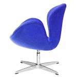 Fine Mod Imports Swan Chair Fabric, Blue