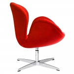 Fine Mod Imports Swan Chair Fabric, Orange