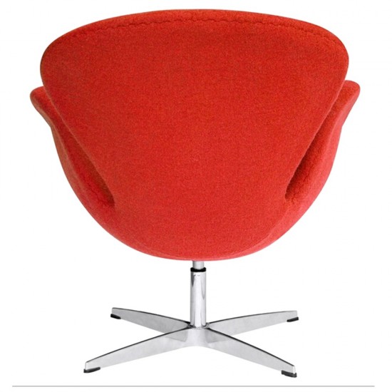 Fine Mod Imports Swan Chair Fabric, Orange